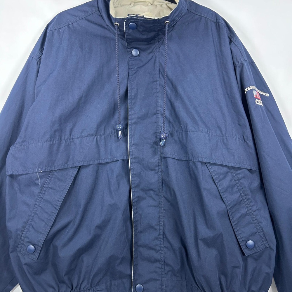 Augusta Sportswear Jacksonville Division Vintage Navy Windbreaker Jacket Size XL - Picture 3 of 8